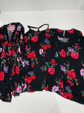 Soma 3 piece set Cool Nights Robe Chemise Sleep Shirt Pajamas